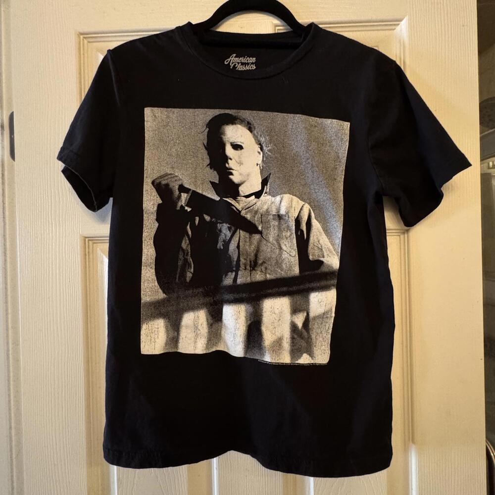Michael Myers Halloween American Classics Small Black Graphic Tee Size S